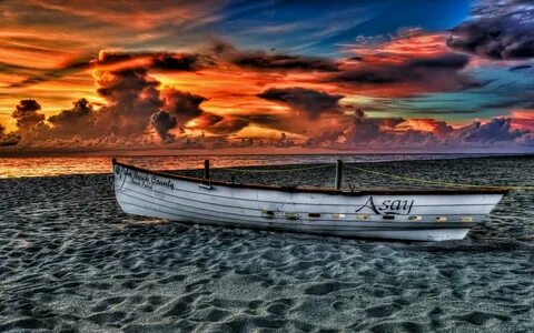 Фото пляж лодка песок - бесплатные картинки на Fonwall