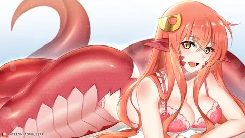 Скачать обои девушка, монстр, существо, Monster Musume no Ir