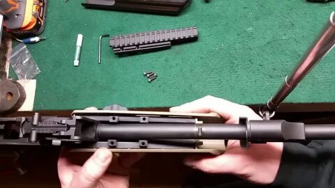 Ultimak AK47 gas tube Scout rail installation - YouTube