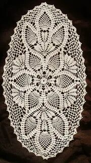 Oval Doily Padrões De Crochê Doily, Crochet Padrão Crochet t