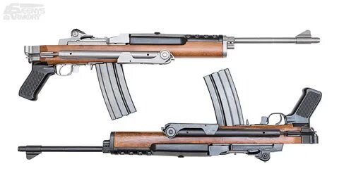 A-Team approves - A pair of folding stock Ruger Mini 14's 19