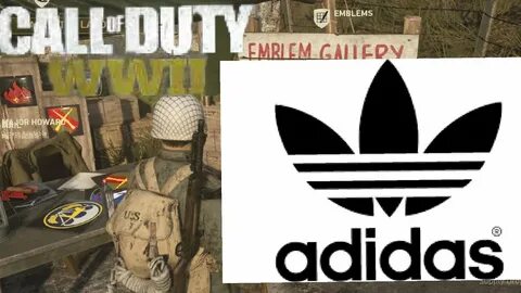 Adidas logo emblem tutorial!!!! COD WW2 - YouTube