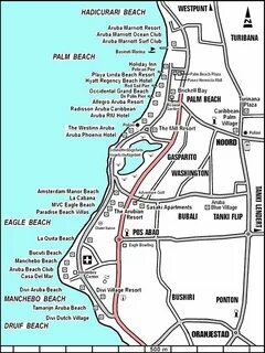 Aruba Resorts Map - Jajae Studio