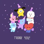 BT21 Thank you discovered by Vorona on We Heart It