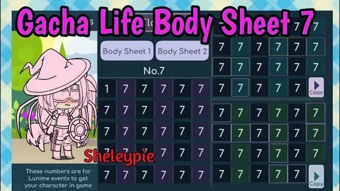 Gacha Life Body Sheet 7 + Shout Out! - YouTube