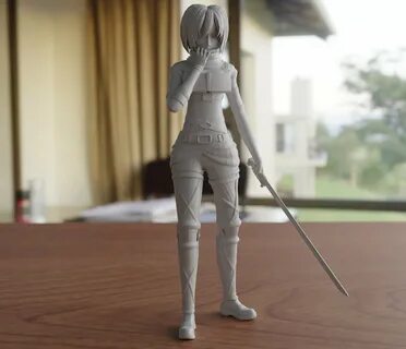 Mikasa Shingeki No Kyojin Season 4 - Print Ready 3D Model by