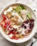 Greek Chicken Grain Bowls Recipe Cheap healthy lunch, Greek 