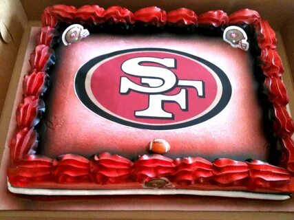 12 49Er Football Cakes Photo - Happy Birthday Football Cake,