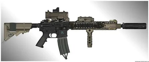 M4A1 Sopmod Block II "DesertMako" Looks like it is just ba. 