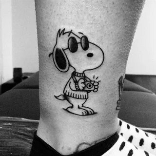 70 Snoopy Tattoo Ideas For Men - Peanuts Pet Beagle Designs 