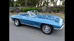 SOLD 1967 Chevrolet Corvette Convertible Marina Blue 300hp, 