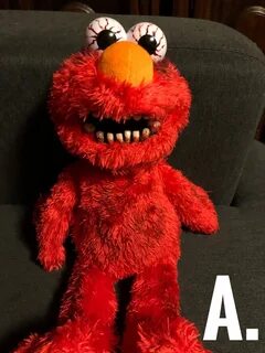 Nightmare Tickle Me Elmo Creepy Scary Horror OOAK dolls in 2