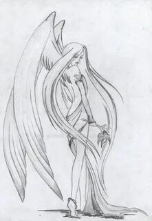 Angel by Alexiel99 on DeviantArt Art sketches, Sketches, Ang