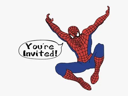 Free Spiderman Clipart Clipart - Spiderman You Re Invited Bi
