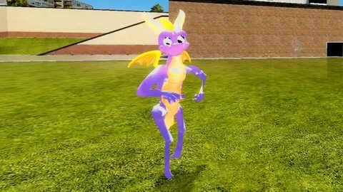 Spyro does the fortnite defalt dance - YouTube