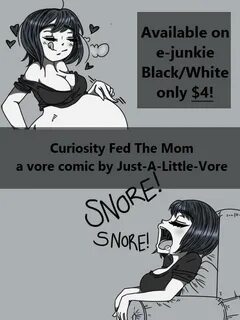 Curiosity Fed The Mom B/W Comic by Just-A-Little-Vore on Dev