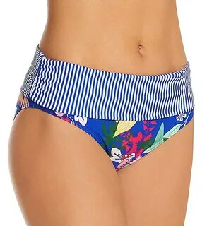 Pour Moi Womens Island Escape Foldover Brief Bikini Bottoms 