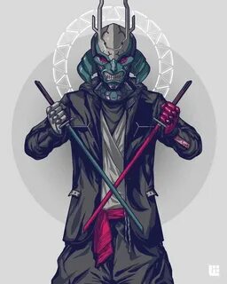 Cyberpunk Art Киберпанк Samurai artwork, Samurai art, Ninja 