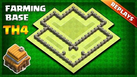 BEST Town Hall 4 (TH4) Farming Base Layout 2019 - With Repla