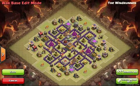 The Windrunner: Crazy Town Hall 8 War Base Clash of Clans La