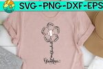 Baseball Grandma - Flower - SVG - DXF - EPS - PNG