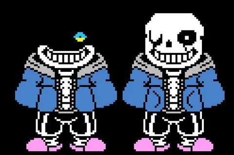 BAD TIME SANS AND GASTER EYE ON SANS Pixel Art Maker