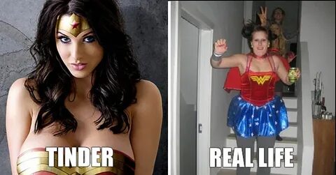 Tinder Profile Pictures vs. Their Real Life Counterparts - F