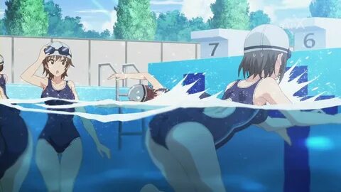 Manga Girl Naked In The Swimming Pool