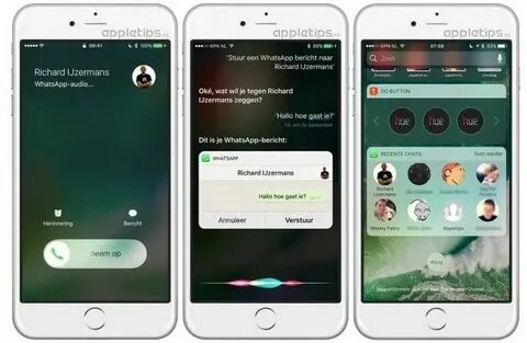 Siri finally comes to Whatsapp utilizing iOS 10 features - C