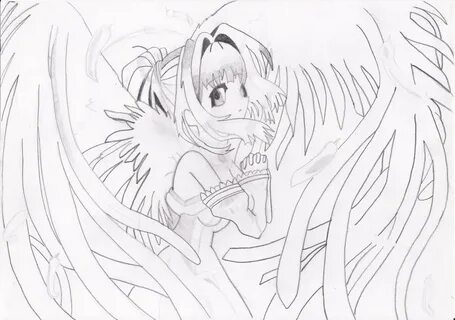 Anime Fallen Angel Boy Drawing
