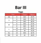 Bar Iii Swim Size Chart - Bar Chart Examples