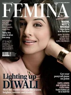 FEMINA (2016-11) 08 Vidya Balan Vidya balan, Celebrity magaz