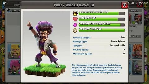 Party Wizard fact new clash of clan players for 7th annivers