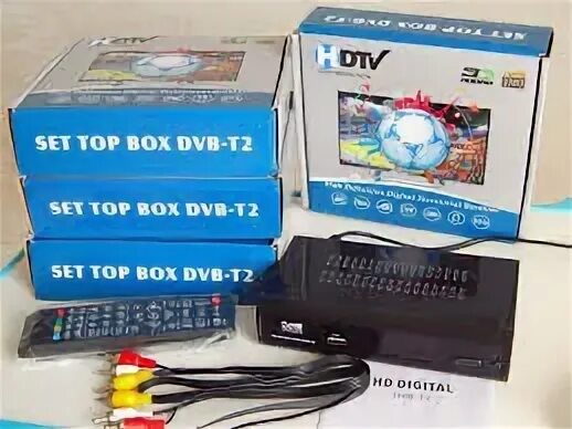 Фото к объявлению: цифровой тюнер Set top box Т2 WiFi DVB- H