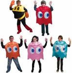 New Pac-Man Pac Man Red Ghost Blinky Deluxe Child Halloween 