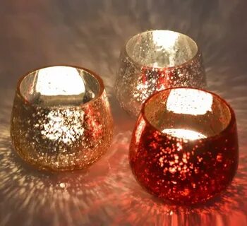 graphic Secure listener red mercury glass candle holders Wro
