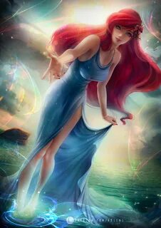 Illustration,Artwork,Digital art,Fan art,Axsens,Drawing,The little mermaid,...