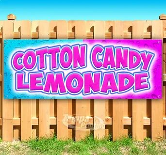 Cotton Candy Lemonade 13 oz Vinyl Banner With Metal Grommets
