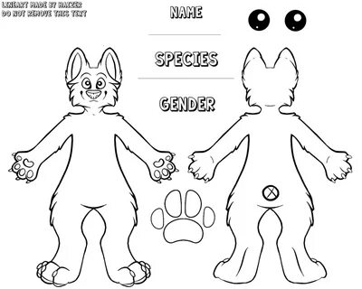 Canine Ref Sheet Furry art, Furry oc, Art reference