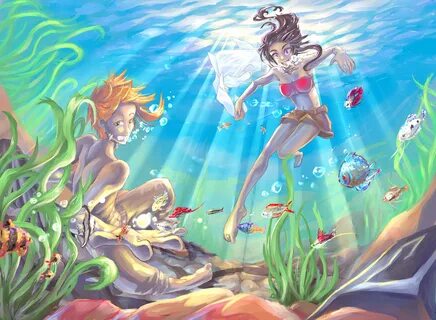 Underwater Anime Art - Floss Papers