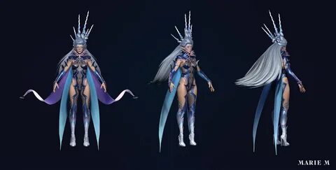 Shiva Fan art Final Fantasy XIV, Game model Behance