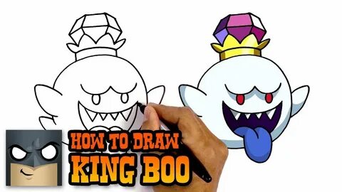 How to Draw King Boo Luigi's Mansion Awesome Step-by-Step Tu
