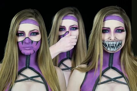 Mortal Kombat's Mileena Face Paint in 2019 Mortal kombat cos