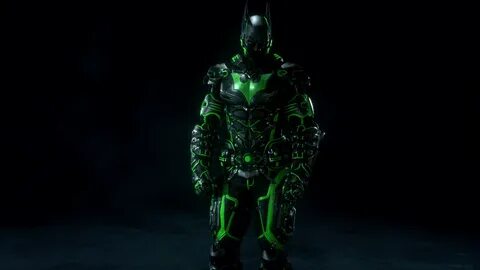 Скачать Batman: Arkham Knight "Batman Beyond Tron Skin (Gree