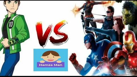 Ben 10 vs avengers Black widow Iron man Spider man Hamza man