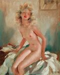 Nu assis "Grace" Jean-Gabriel Domergue French nude art