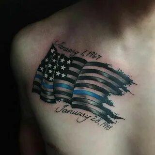 Thin blue line flag Line tattoos, Thin line tattoos, Sleeve 