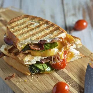Creamy Roasted Tomato Basil Grilled Cheese with Bacon Virtua