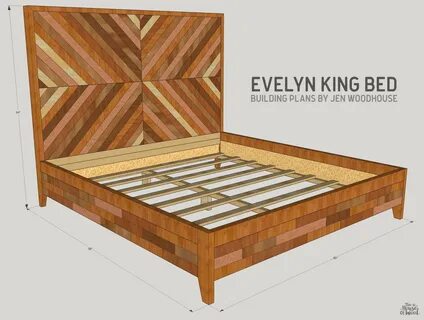 DIY West Elm Alexa Chevron Bed