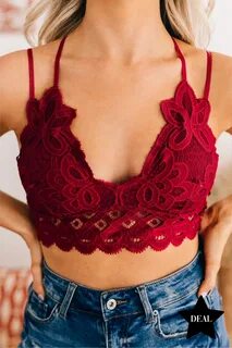 Buy red bralette outfit cheap online